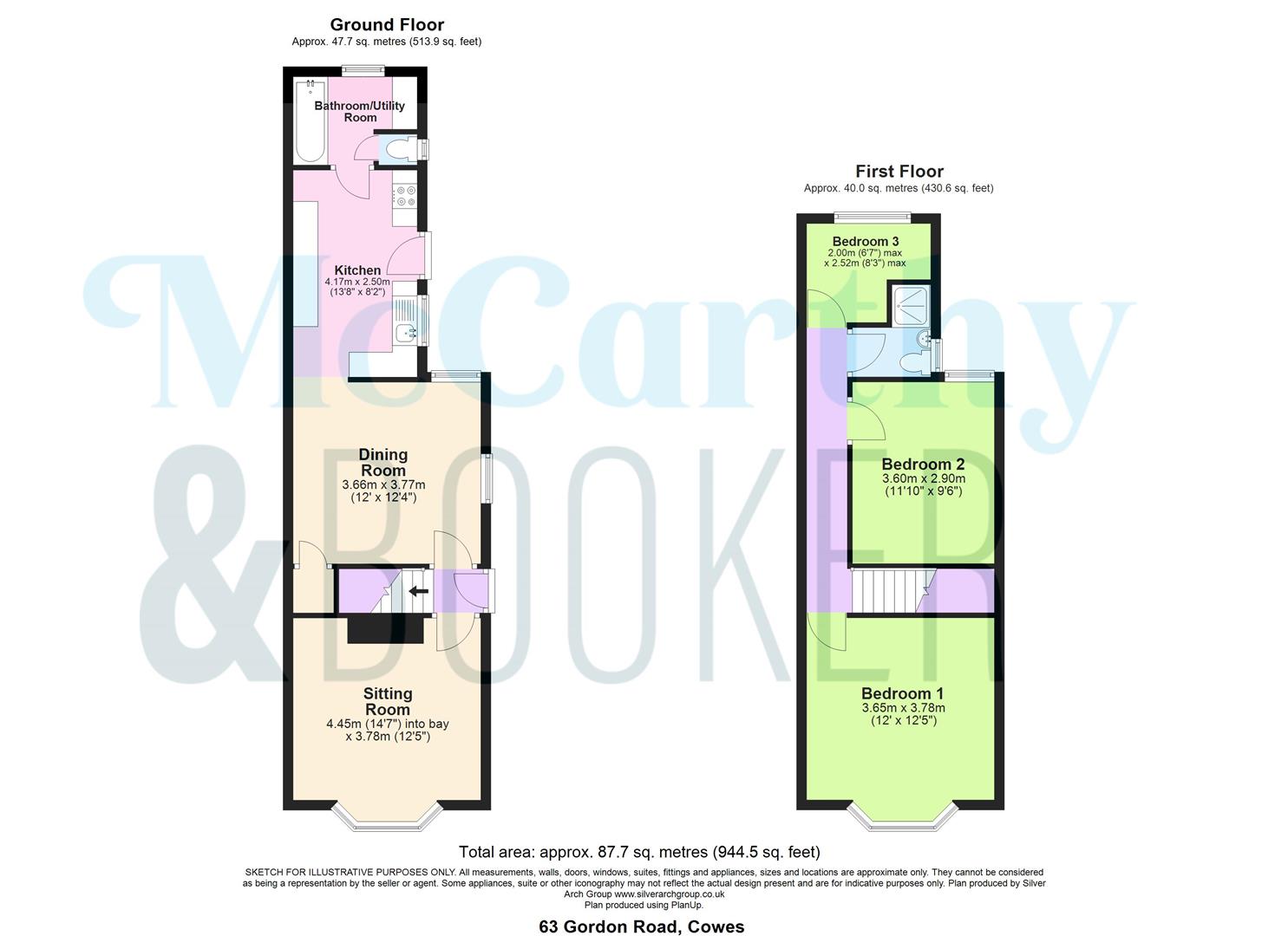 CHAIN FREE PERIOD PROPERTY - Gordon Road, Cowes floorplan